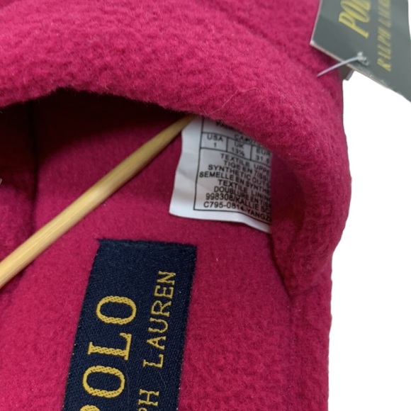 Polo Ralph Lauren Summit Scuff Pink Kid's Slippers - Picture 5 of 8